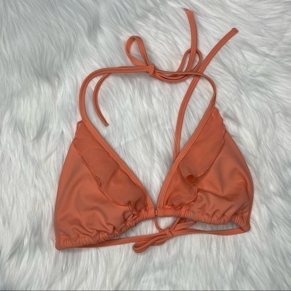 Victoria’s Secret Coral Slide Triangle Bikini Top Medium - Picture 2 of 9